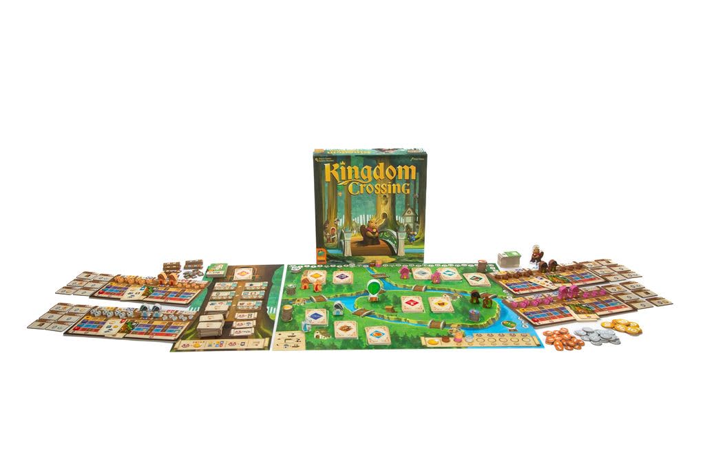 Kingdom Crossing Board Game - Route & Engine Building Strategy Game with Solo Mode, Euro Game for Family Game Night, Ages 14+, 1-4 Players, 45-90 Minute Playtime, Made by Pandasaurus Games