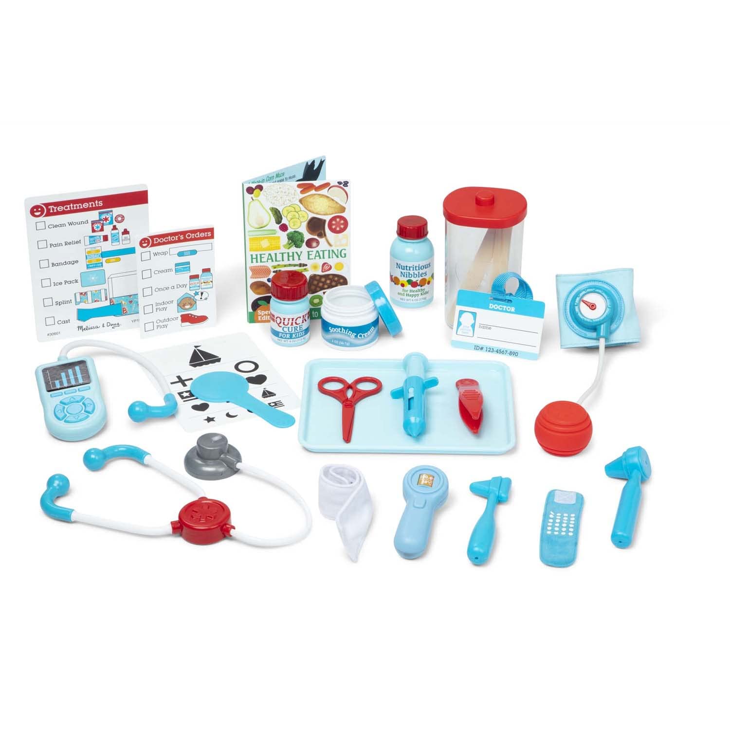 Melissa & Doug Super Smile Dentist Play Set, 25-Piece Dentist Kit with Oversized Teeth