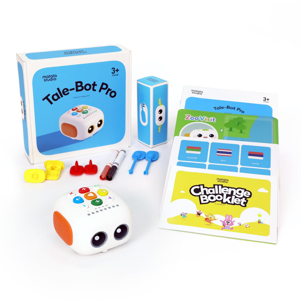 MatataStudio TaleBot Pro Coding Robot for Kids 3-5, Screen-Free STEM Toy