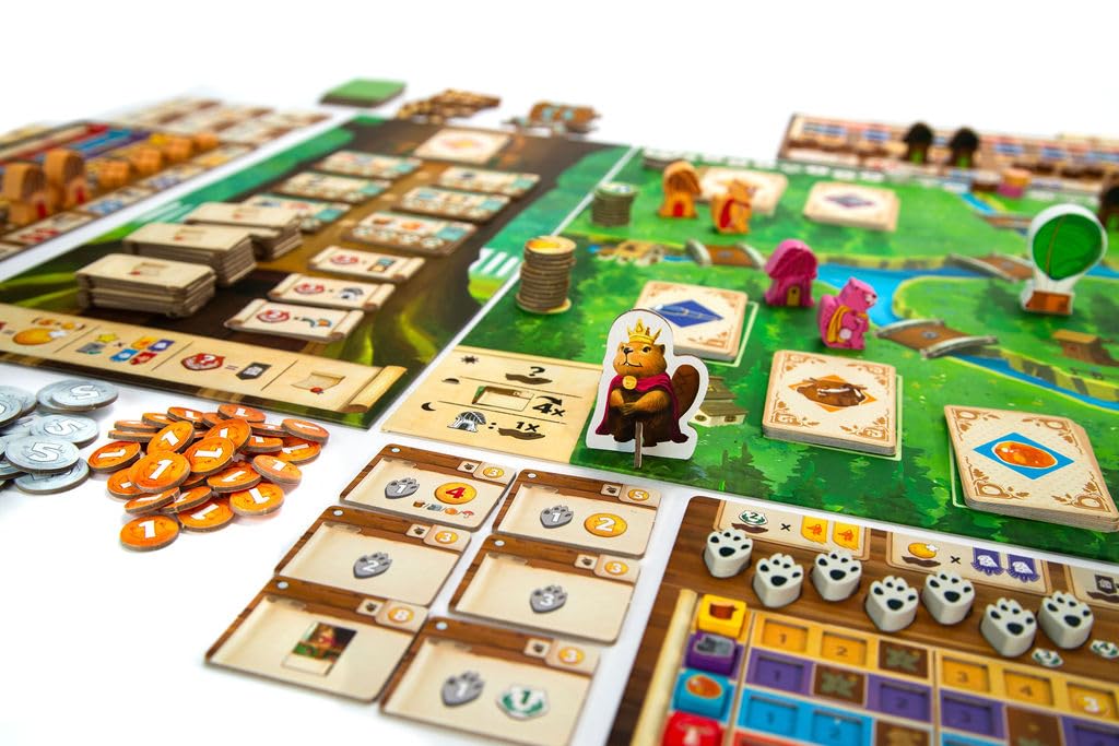 Kingdom Crossing Board Game - Route & Engine Building Strategy Game with Solo Mode, Euro Game for Family Game Night, Ages 14+, 1-4 Players, 45-90 Minute Playtime, Made by Pandasaurus Games