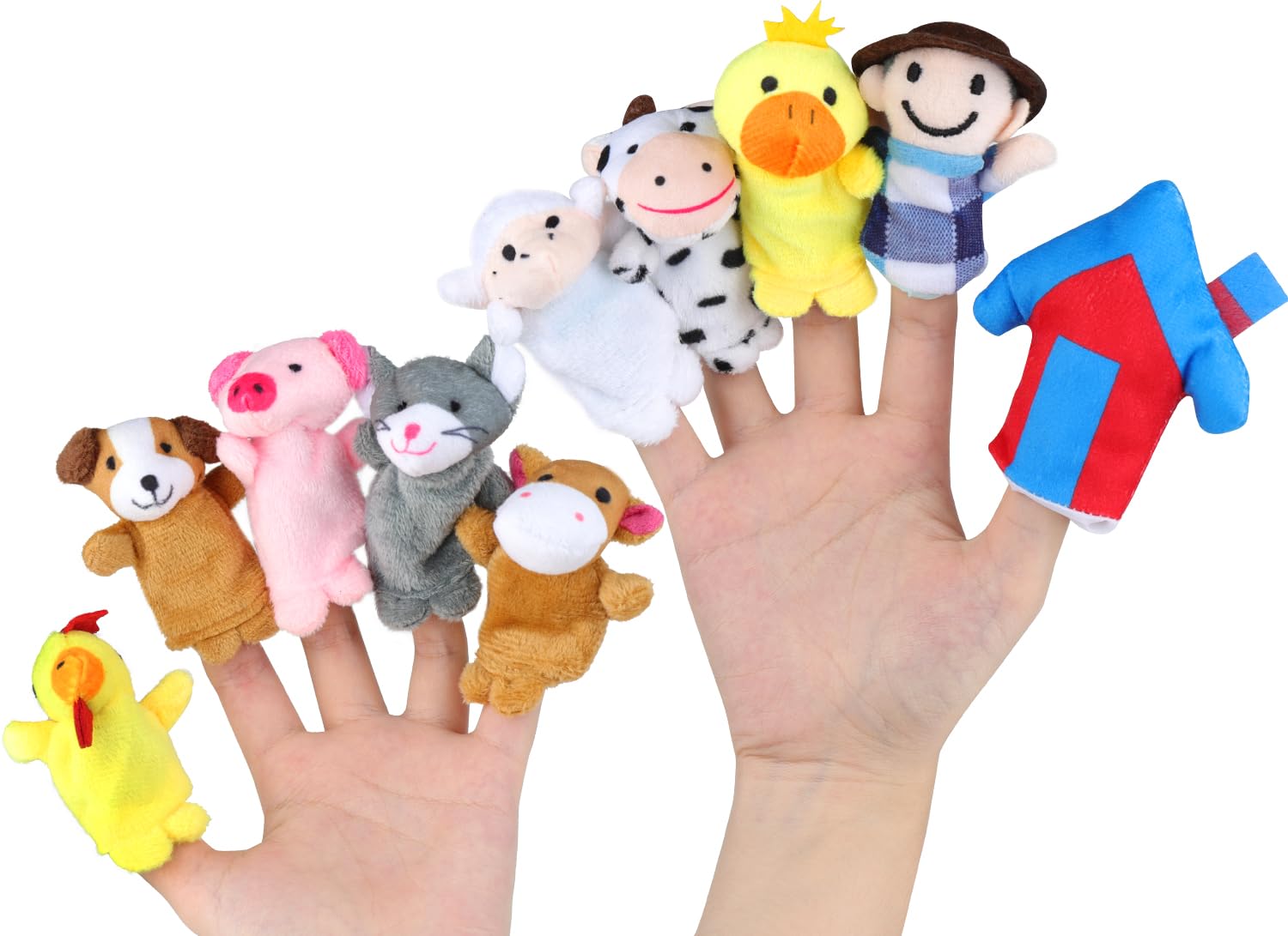RIY 10Pcs Story Time Finger Puppets
