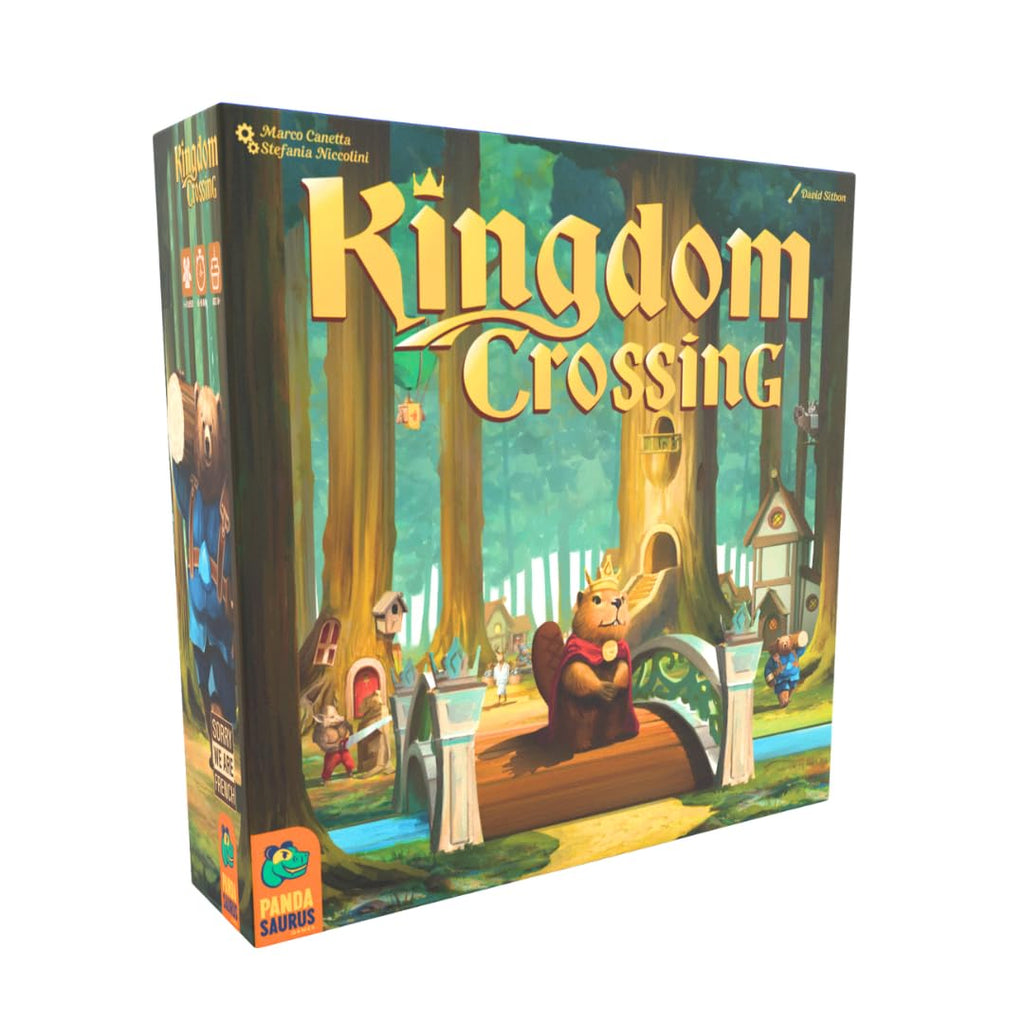 Kingdom Crossing Board Game - Route & Engine Building Strategy Game with Solo Mode, Euro Game for Family Game Night, Ages 14+, 1-4 Players, 45-90 Minute Playtime, Made by Pandasaurus Games