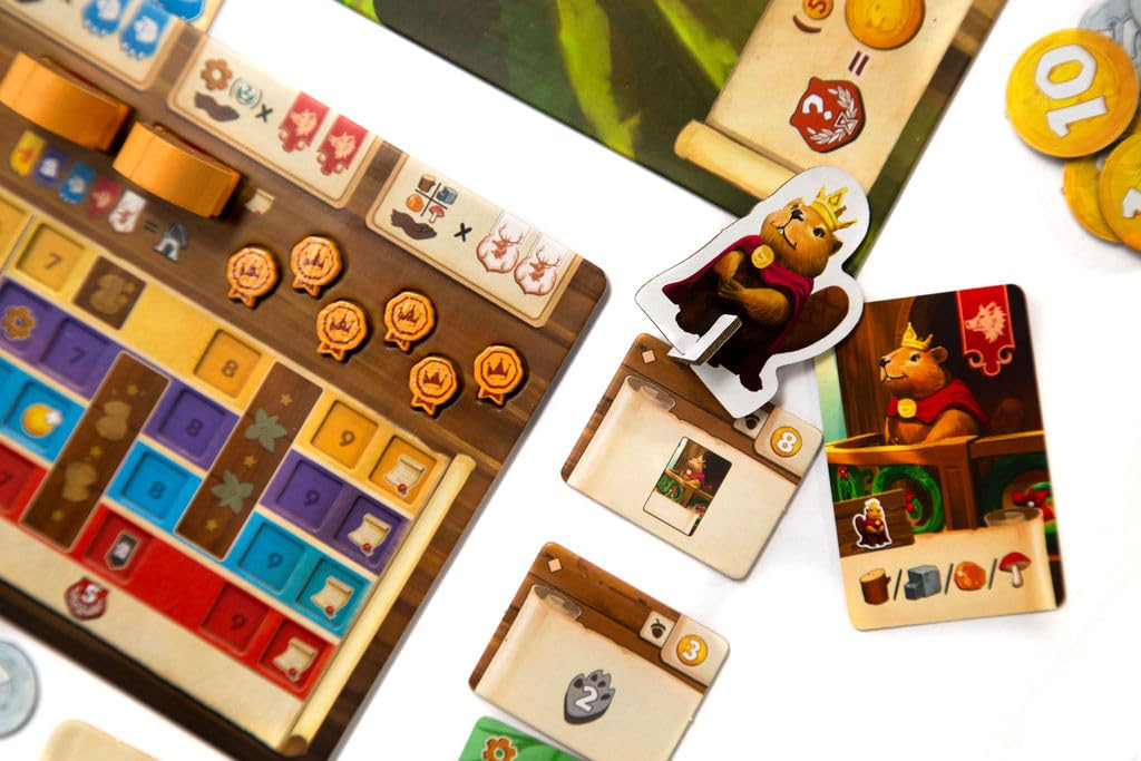 Kingdom Crossing Board Game - Route & Engine Building Strategy Game with Solo Mode, Euro Game for Family Game Night, Ages 14+, 1-4 Players, 45-90 Minute Playtime, Made by Pandasaurus Games