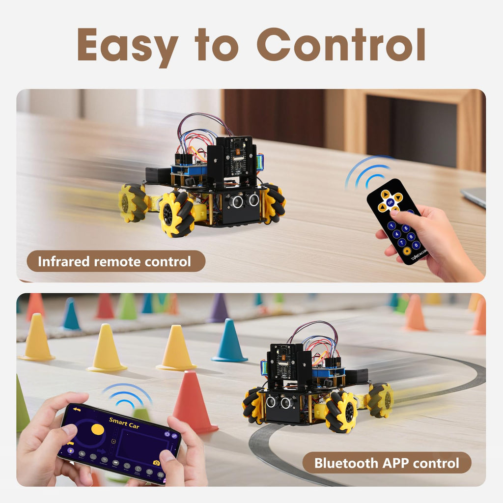 ACEBOTT Robot Kit, Robotics for Kids Ages 8-12 12-16, STEM Toys for Boys with Remote & App Control, Arduino & Scratch Compatible, Science Kits for Kids Age 8-12 12-16, for Boys & Girls