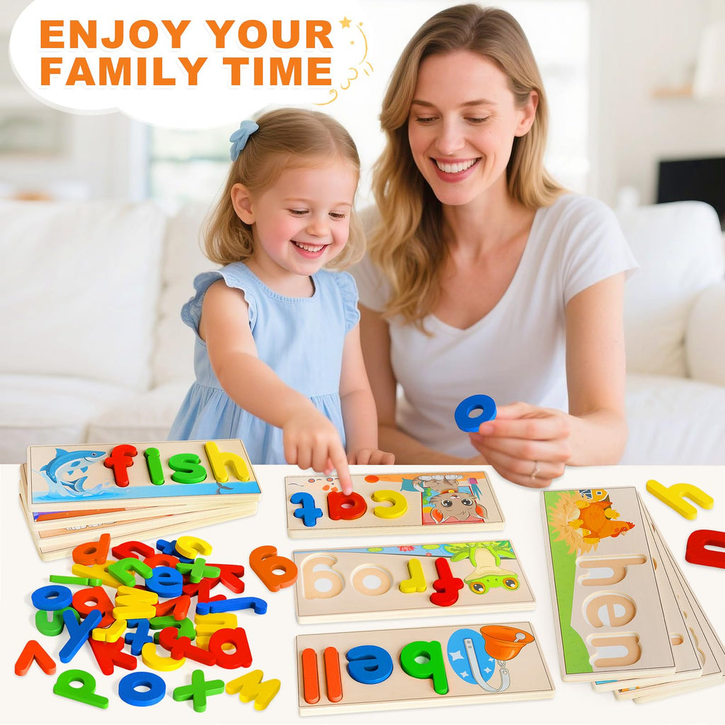 Learning Toys for 3 Year Old, Alphabet Puzzle Spelling Games Preschool