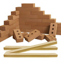kidi house 33 Pack Foam Brick Building Blocks for Kids Large Fake Bricks