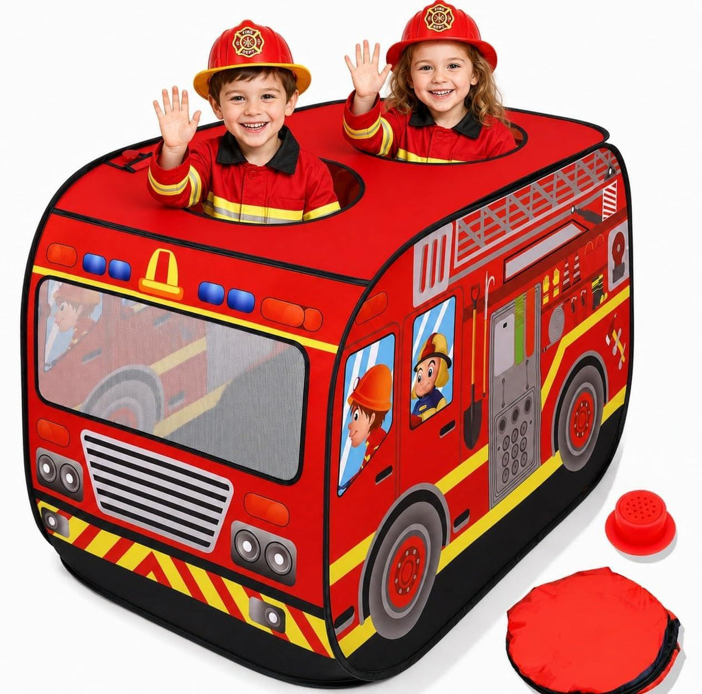 Playbees Pop-Up Tent – Convertible Playhouse with Swappable Velcro Front Panels and Carry Bag
