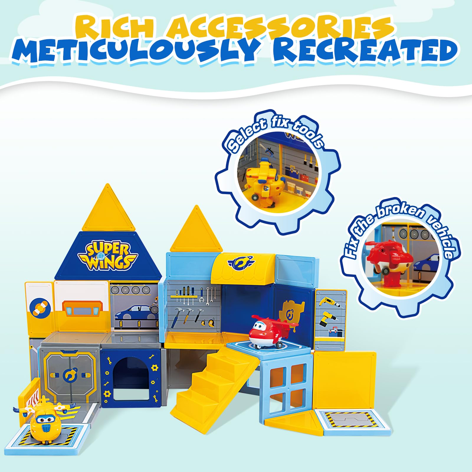 W WISE BLOCK Magnetic Tiles, Magnetic Blocks for Boys Girls Kids Ages 3 + Year Old