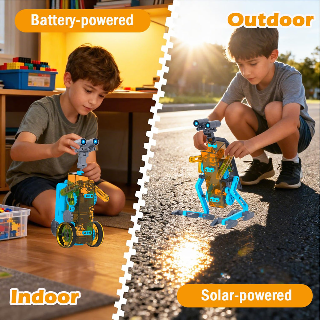 STEM 25-in-1 Education Solar Power Toys for Boys Age 8-12, Science Kits Robots Toys for Ages 8-13, Building Toys Robotics Experiment Set Birthday Gifts for Kids 8 9 10 11 12 Years Old
