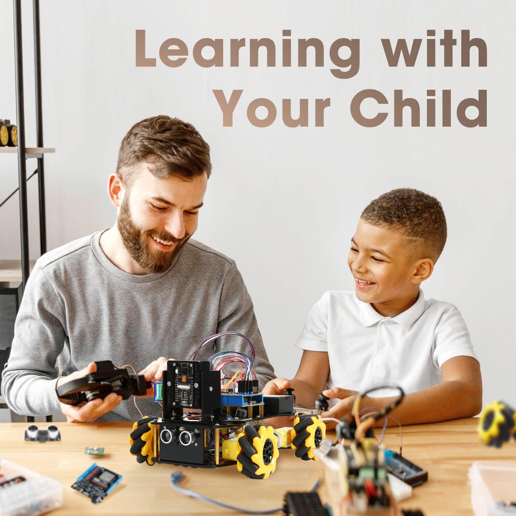 ACEBOTT Robot Kit, Robotics for Kids Ages 8-12 12-16, STEM Toys for Boys with Remote & App Control, Arduino & Scratch Compatible, Science Kits for Kids Age 8-12 12-16, for Boys & Girls
