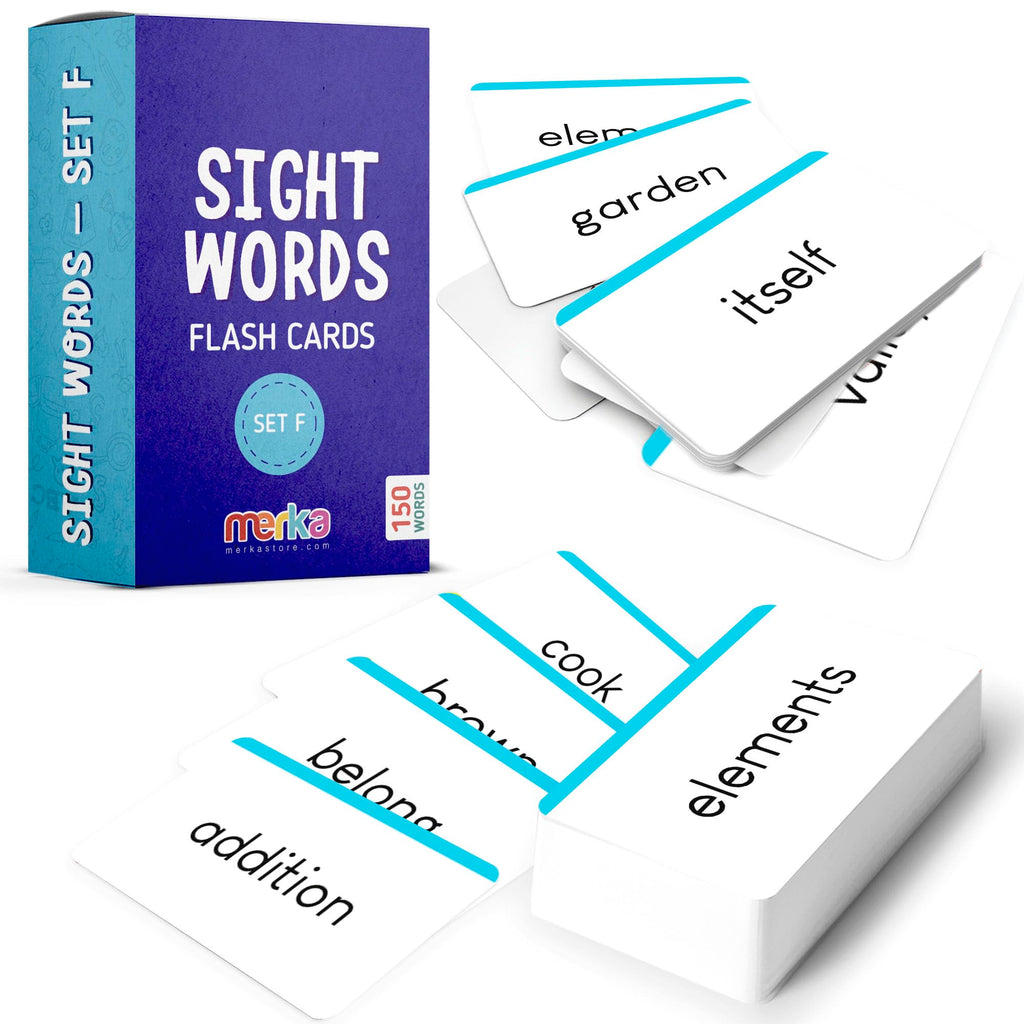 merka Sight Words Flash Cards 1st Grade Learn to Read Reading Flash Cards for Kids First Word Learn to Read Mastering First Words