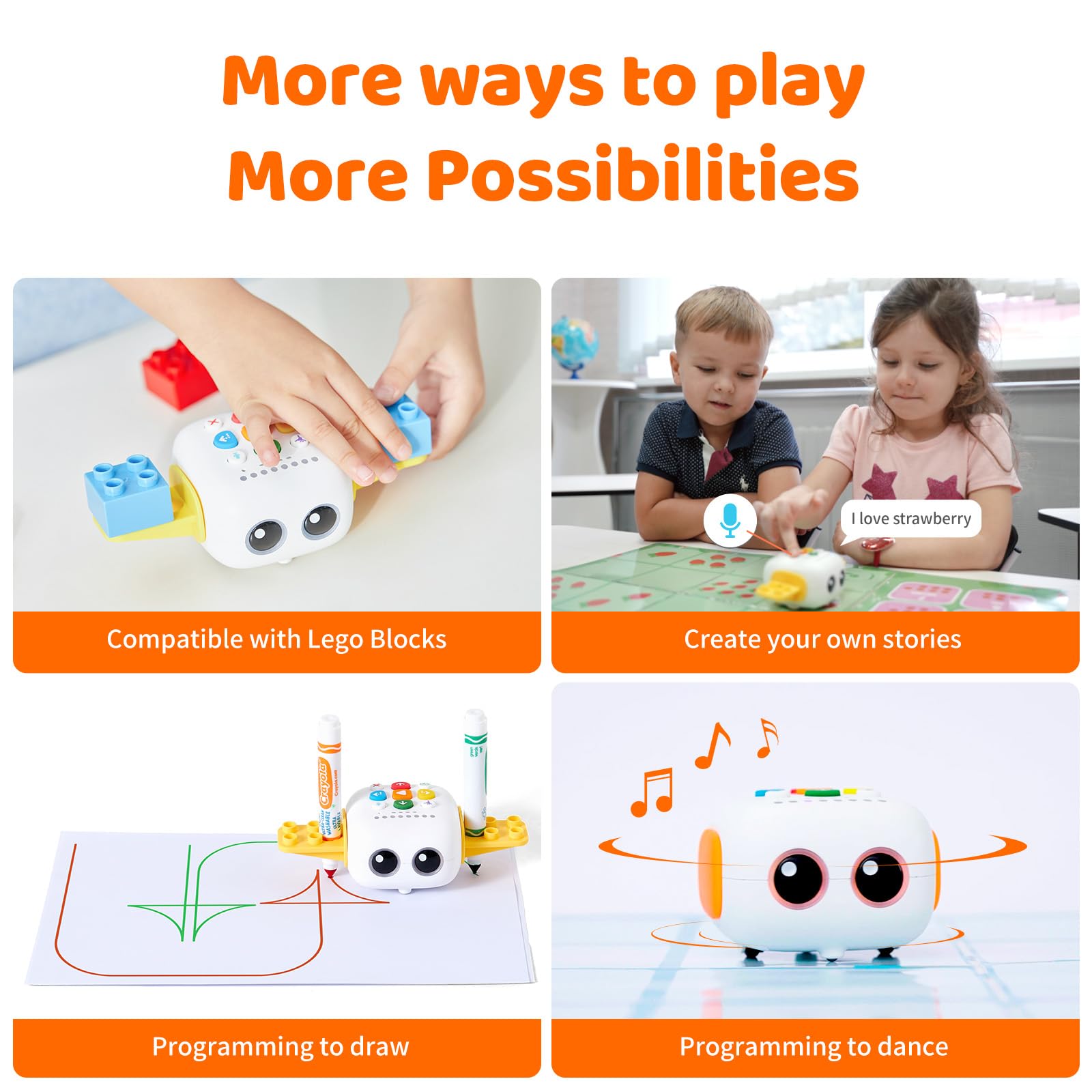 MatataStudio TaleBot Pro Coding Robot for Kids 3-5, Screen-Free STEM Toy