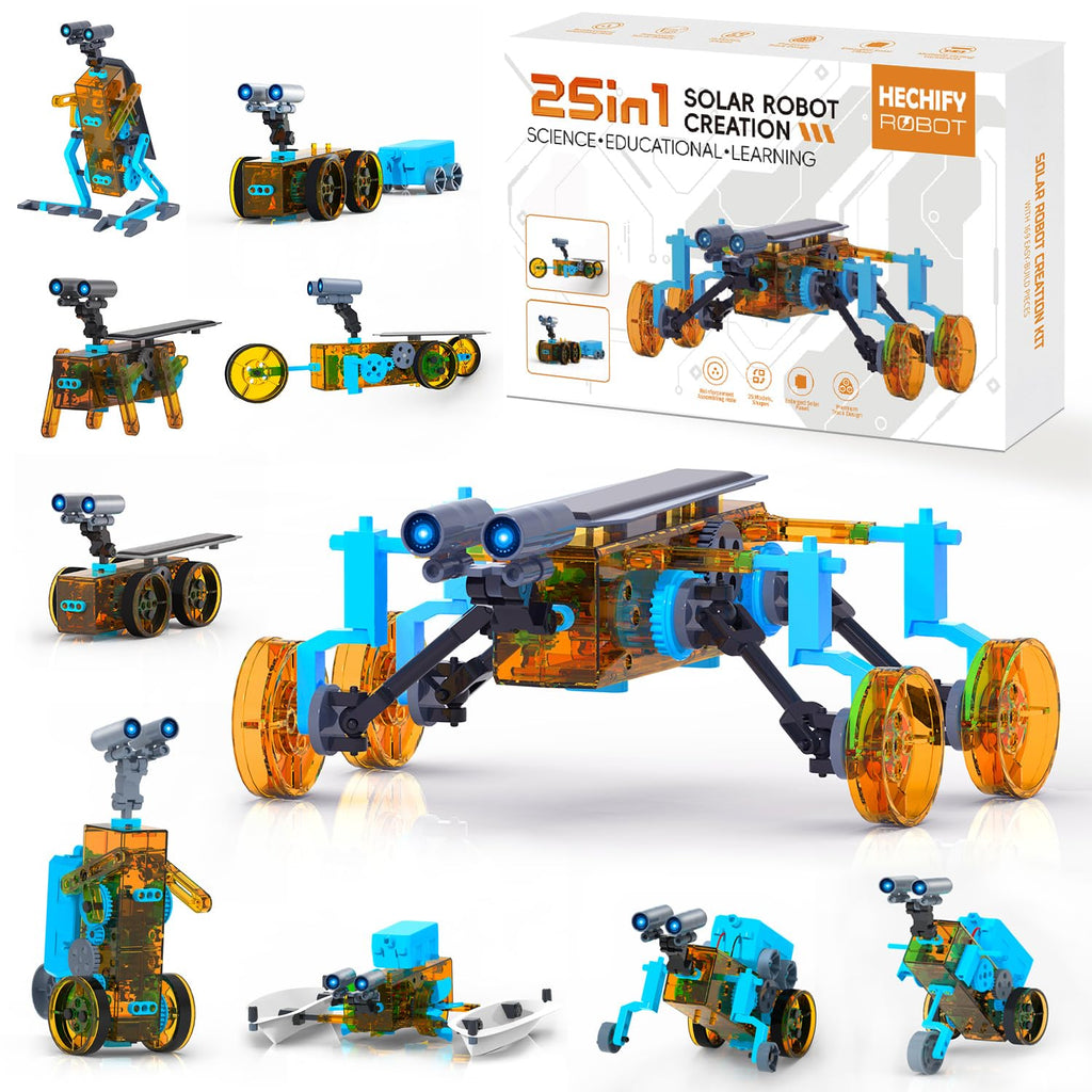 STEM 25-in-1 Education Solar Power Toys for Boys Age 8-12, Science Kits Robots Toys for Ages 8-13, Building Toys Robotics Experiment Set Birthday Gifts for Kids 8 9 10 11 12 Years Old