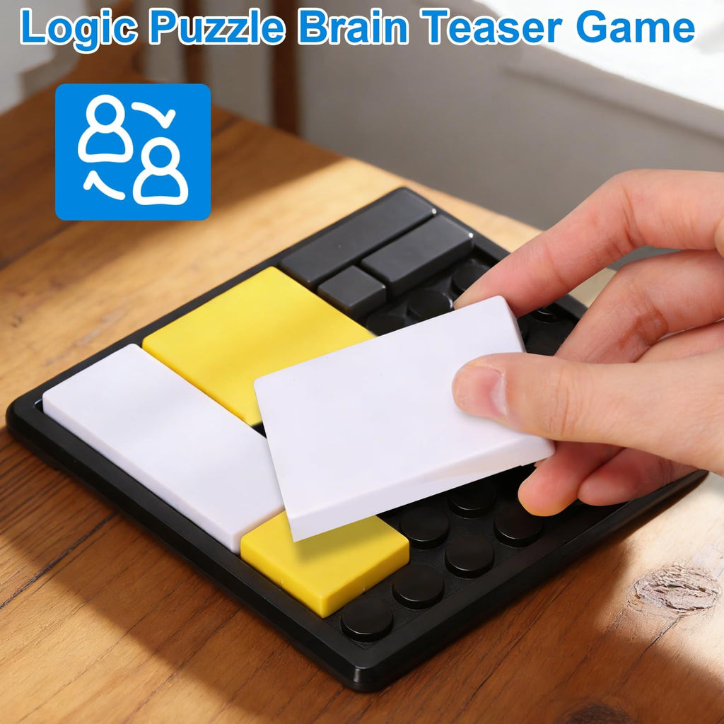 2 PCS Metal Logic Puzzle Brain Teaser Set 88 Challenge Levels Stress Relief