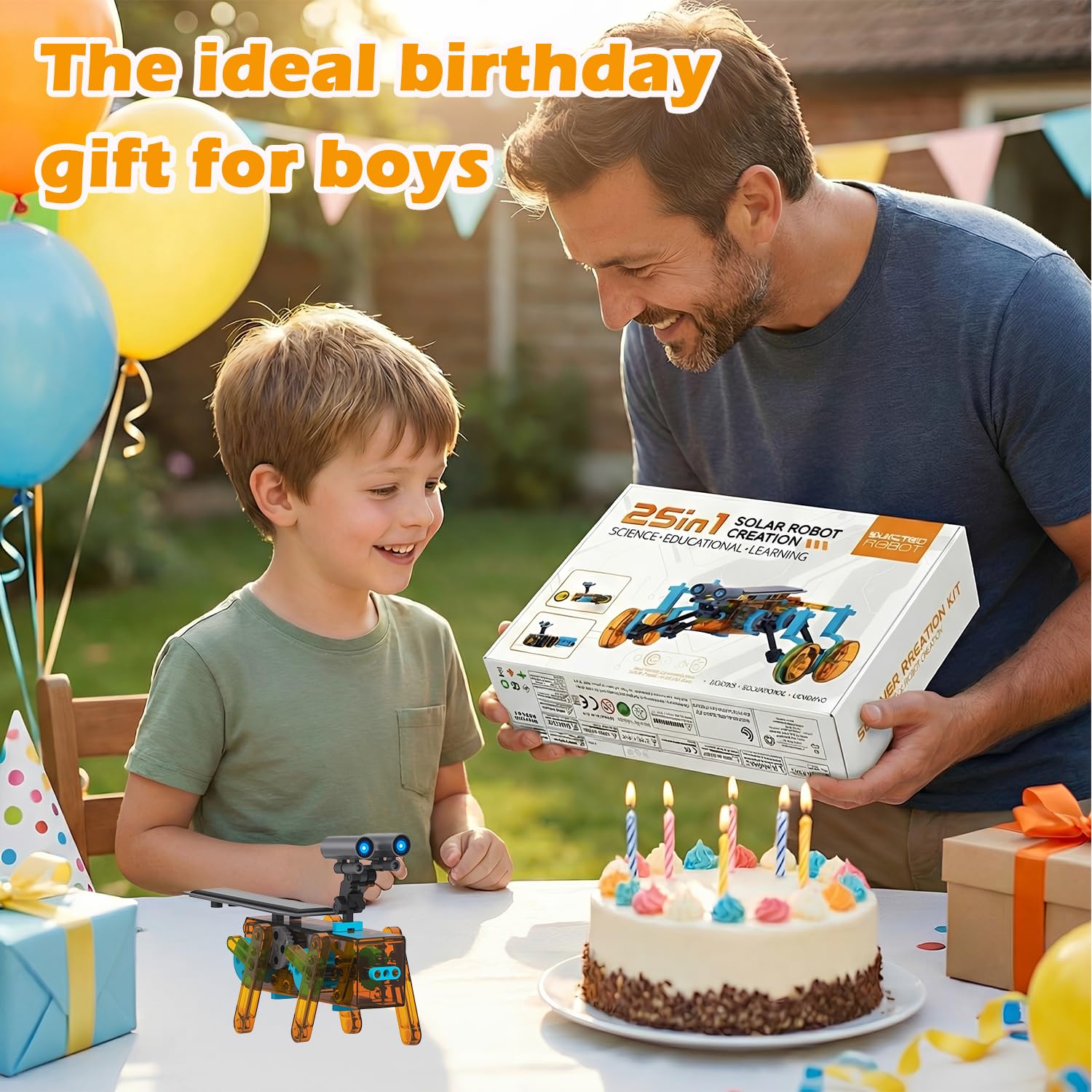 STEM 25-in-1 Education Solar Power Toys for Boys Age 8-12, Science Kits Robots Toys for Ages 8-13, Building Toys Robotics Experiment Set Birthday Gifts for Kids 8 9 10 11 12 Years Old