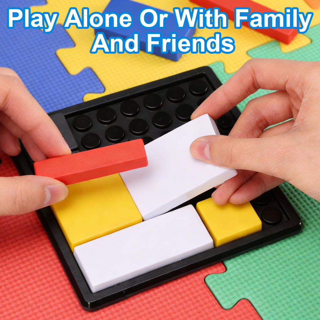 2 PCS Metal Logic Puzzle Brain Teaser Set 88 Challenge Levels Stress Relief