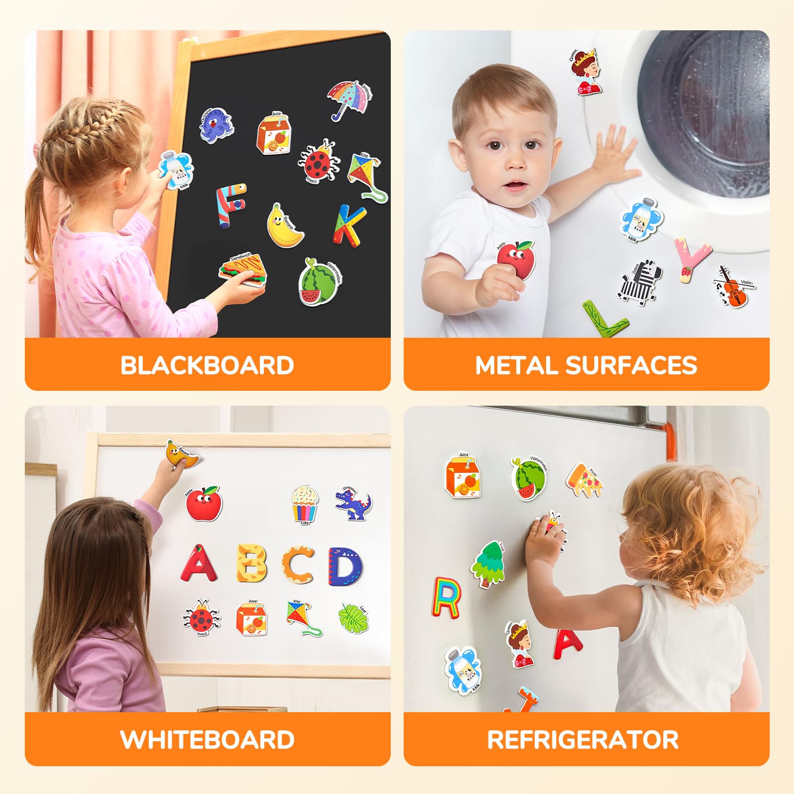 JoyCat Fridge Magnets for Toddlers & Kids
