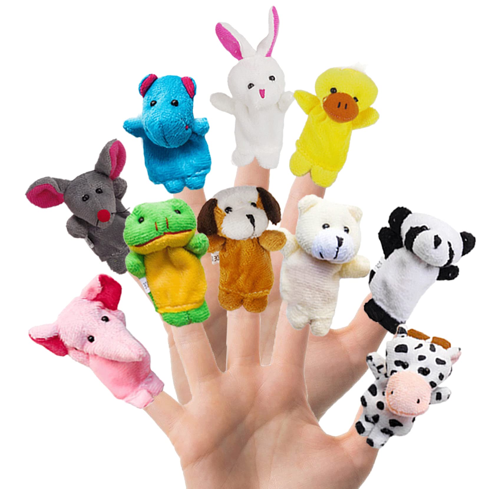 RIY 10Pcs Story Time Finger Puppets