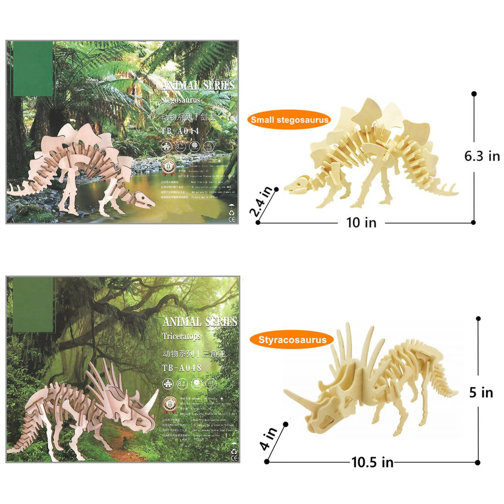 3D Wooden Sea Animal Puzzle, 6 Piece Set Wood Sea Animals Skeleton DIY Assembly Model Kits, Wooden Crafts Brain Teaser Puzzle, STEM Gifts for Adults & Teens Birthday Gifts Xmas