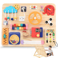Large Busy Board 20"x16",Montessori Wooden Sensory Toy for Toddlers