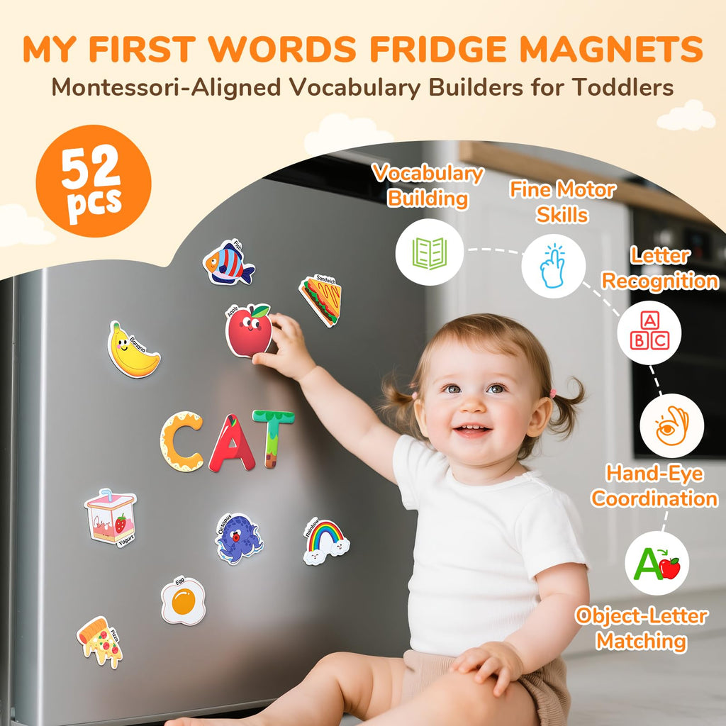 JoyCat Fridge Magnets for Toddlers & Kids