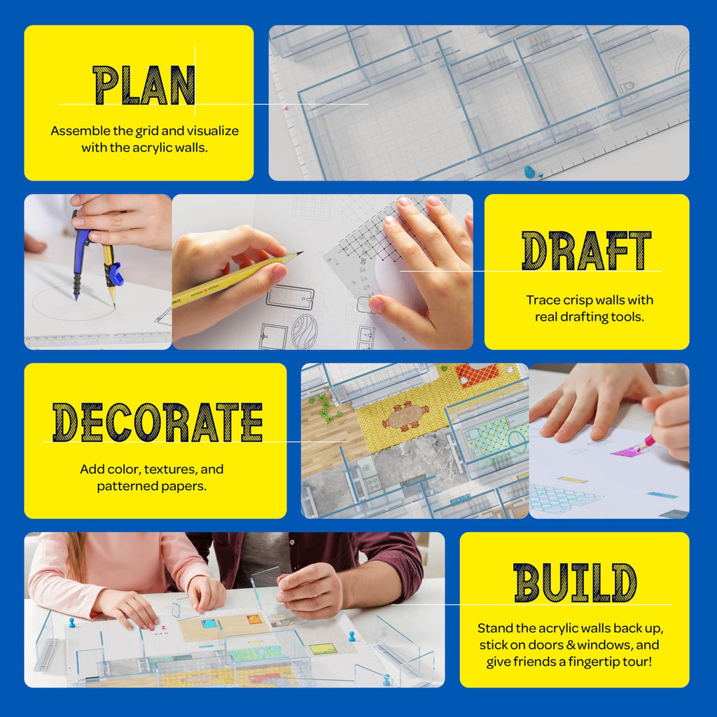 Architecture Kit for Kids - Architect Home Model Kit - Girls & Boys Gifts