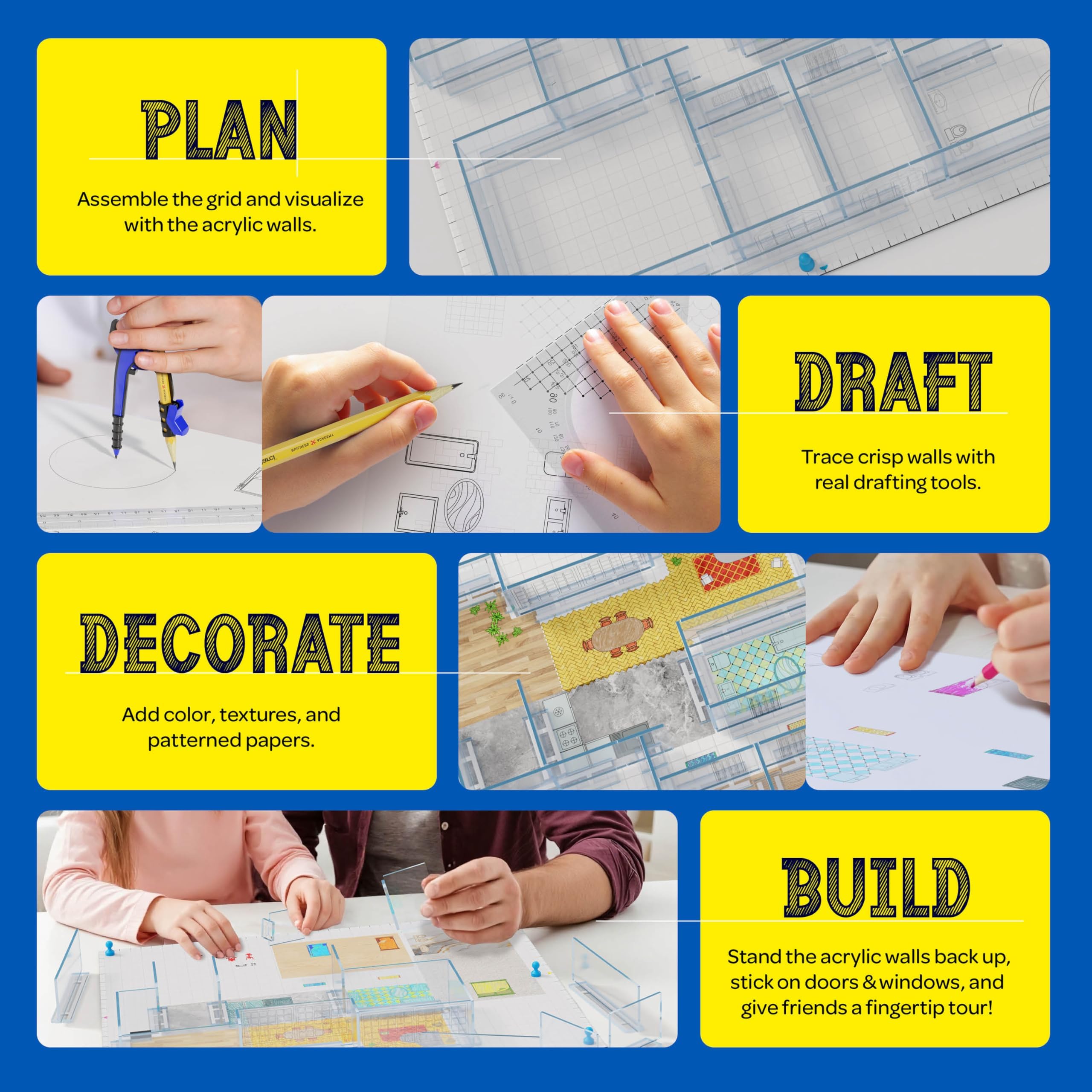 Architecture Kit for Kids - Architect Home Model Kit - Girls & Boys Gifts