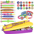 Friendship Bracelet Making Kit, Arts and Crafts String Maker Tool, DIY Bracelet Set, Kids Travel Activity, Ages 7-12 Year Old Girls Gifts