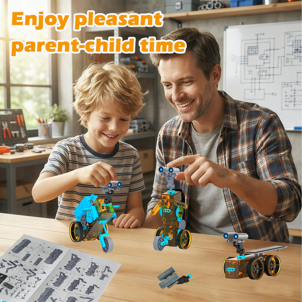 STEM 25-in-1 Education Solar Power Toys for Boys Age 8-12, Science Kits Robots Toys for Ages 8-13, Building Toys Robotics Experiment Set Birthday Gifts for Kids 8 9 10 11 12 Years Old