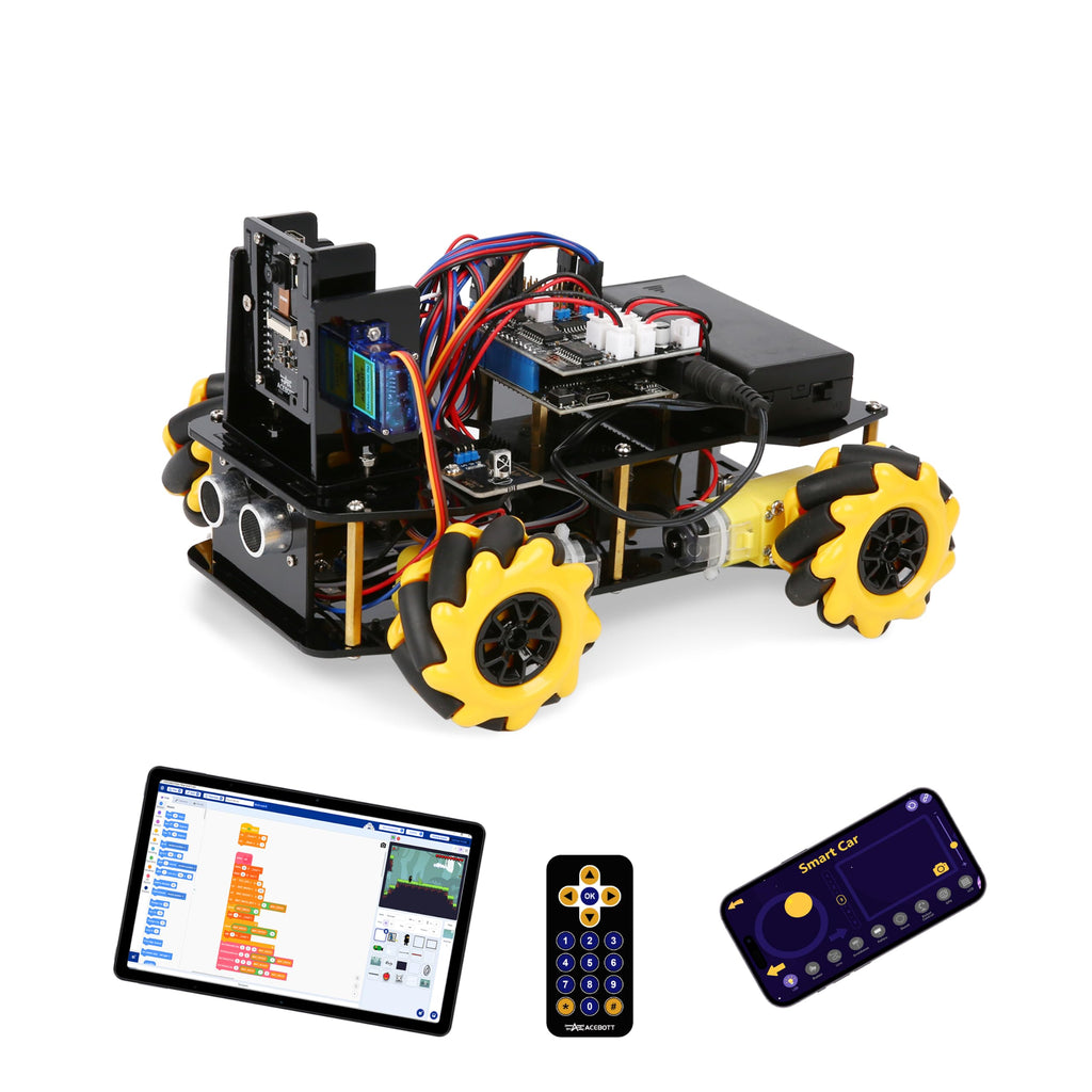 ACEBOTT Robot Kit, Robotics for Kids Ages 8-12 12-16, STEM Toys for Boys with Remote & App Control, Arduino & Scratch Compatible, Science Kits for Kids Age 8-12 12-16, for Boys & Girls