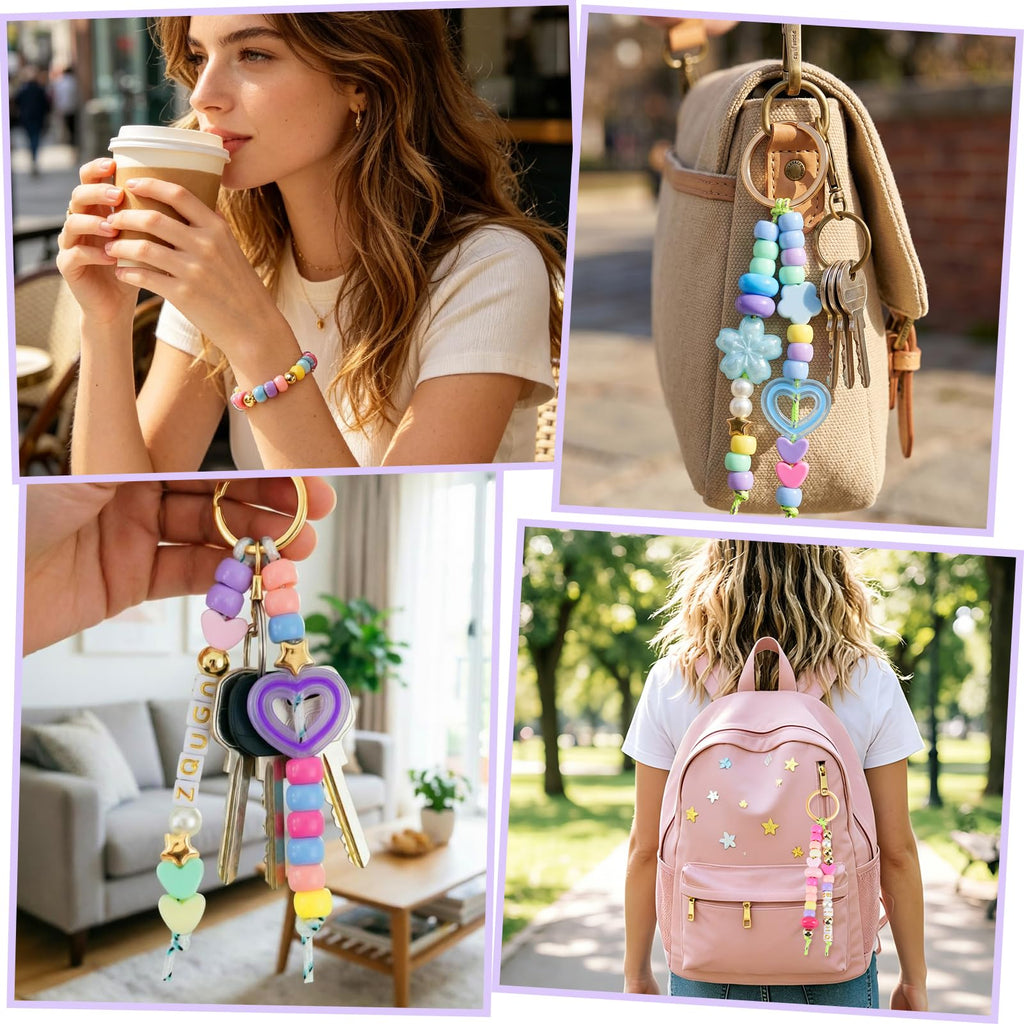 NEBURORA Beaded Keychain Making Kit