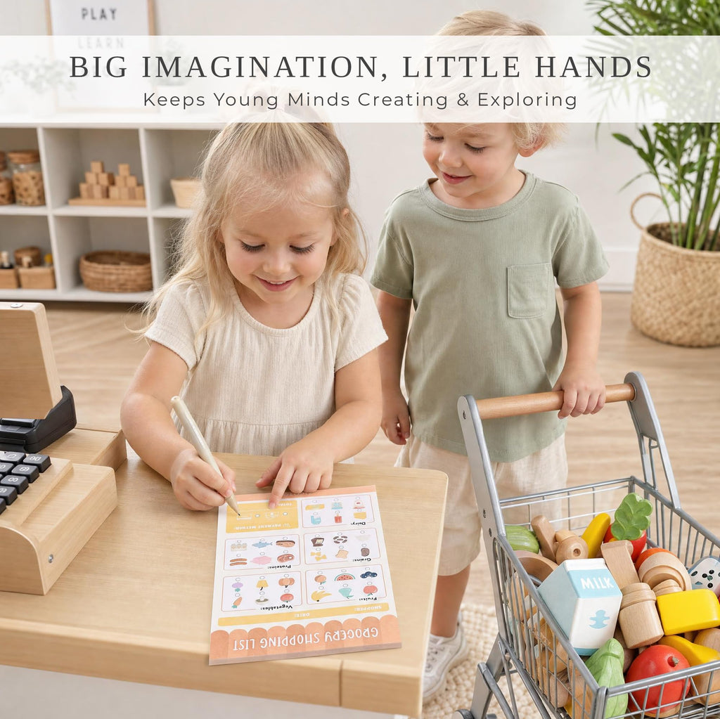 Fun Pretend Play Notepads Kids Love - Set of 6 Themed Pads for Role Play