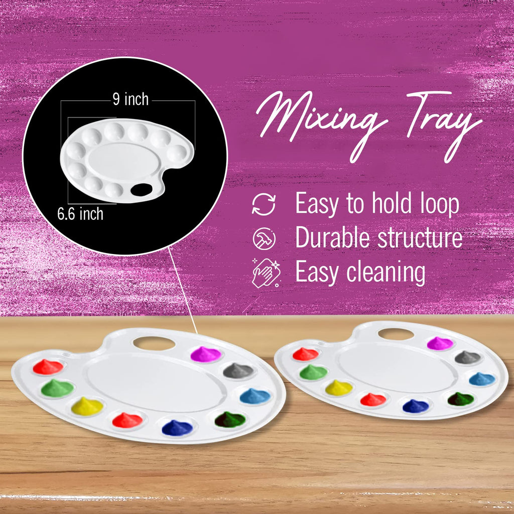 Kids Painting Set, Washable Paint for Toddlers 6 Colors Tempera Gift Bundle