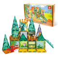 W WISE BLOCK Magnetic Tiles, Magnetic Blocks for Boys Girls Kids Ages 3 + Year Old