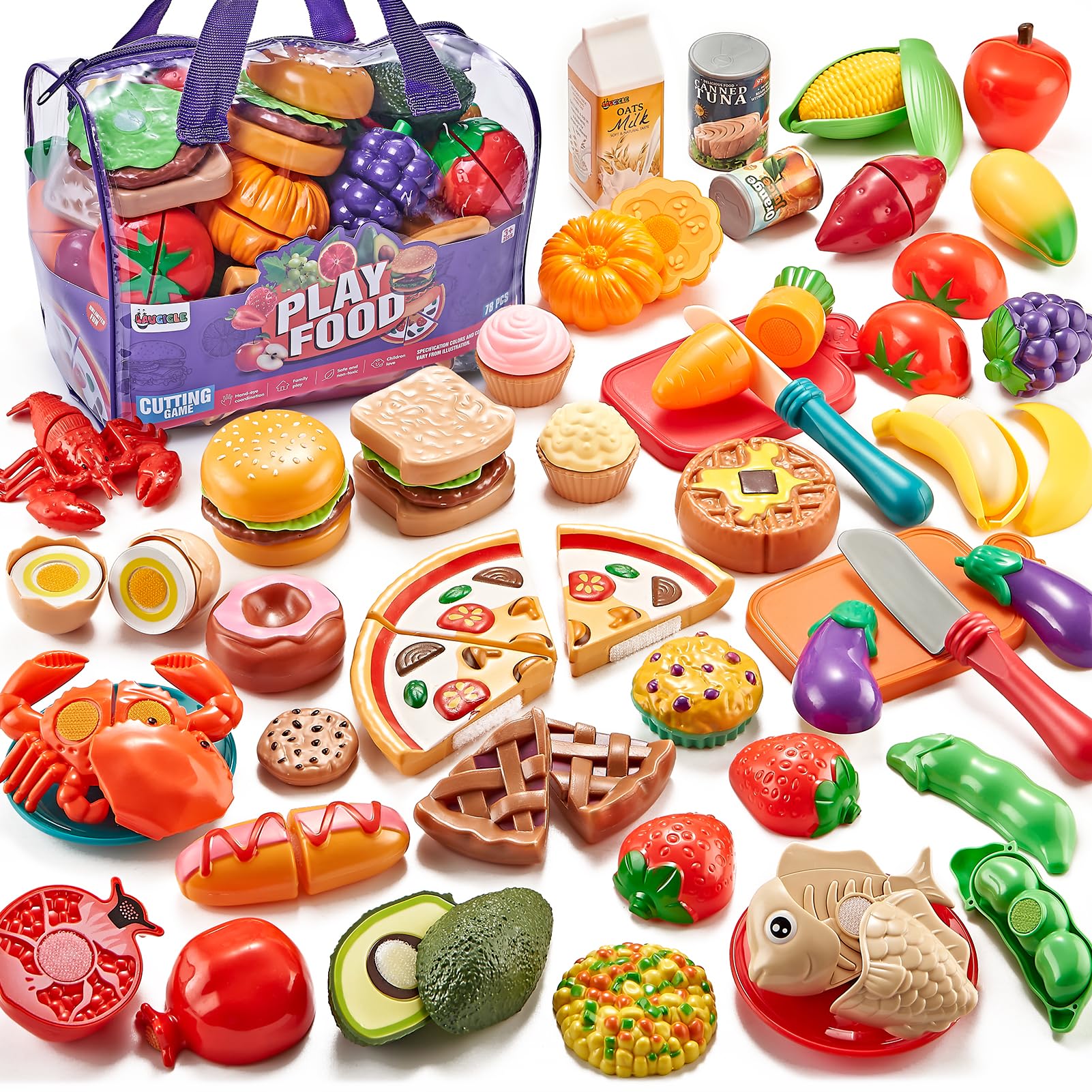 Laugigle Pretend Play Food for Kids Kitchen