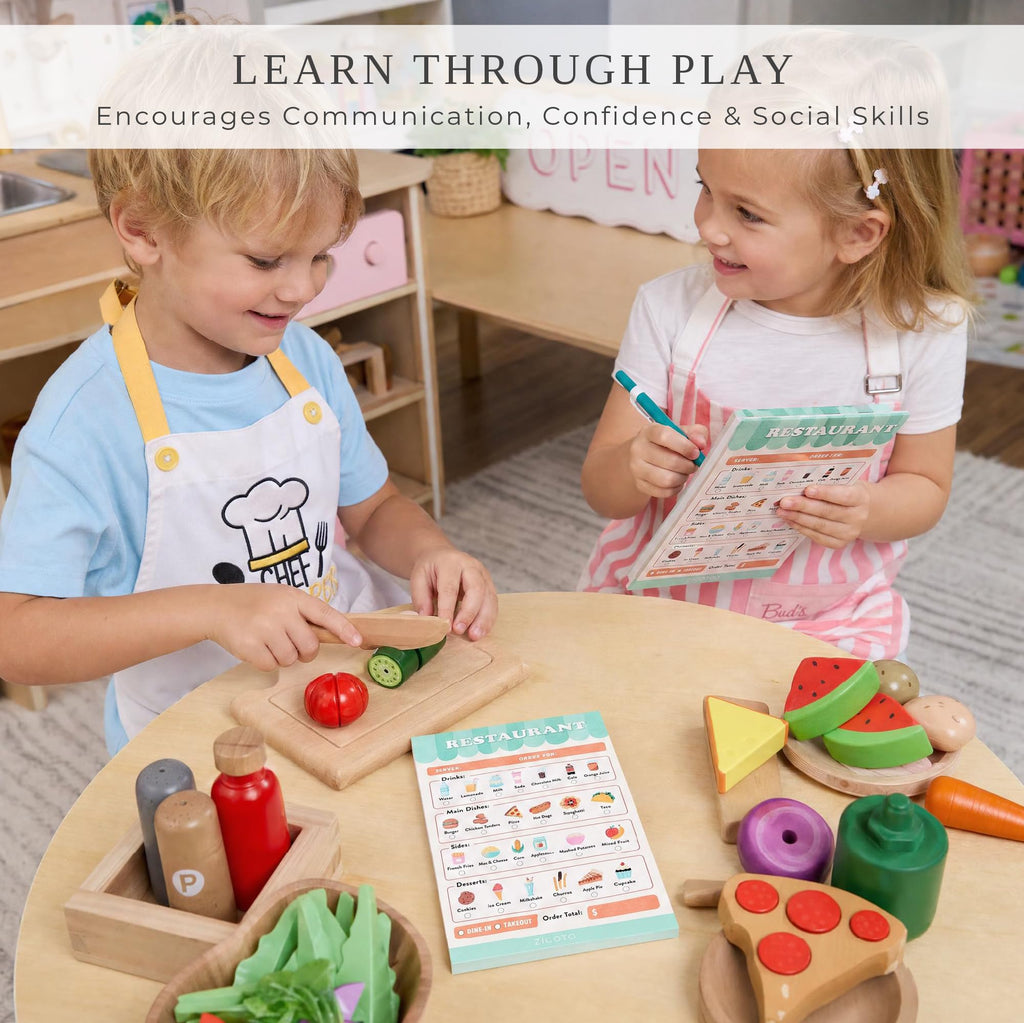 Fun Pretend Play Notepads Kids Love - Set of 6 Themed Pads for Role Play
