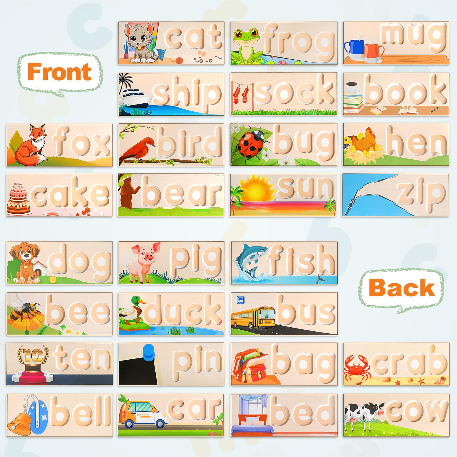 Learning Toys for 3 Year Old, Alphabet Puzzle Spelling Games Preschool