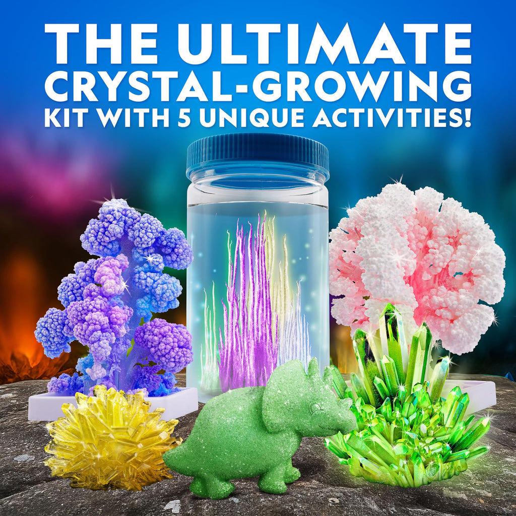 National Geographic Crystal Growing Kit with 5 Unique Activities