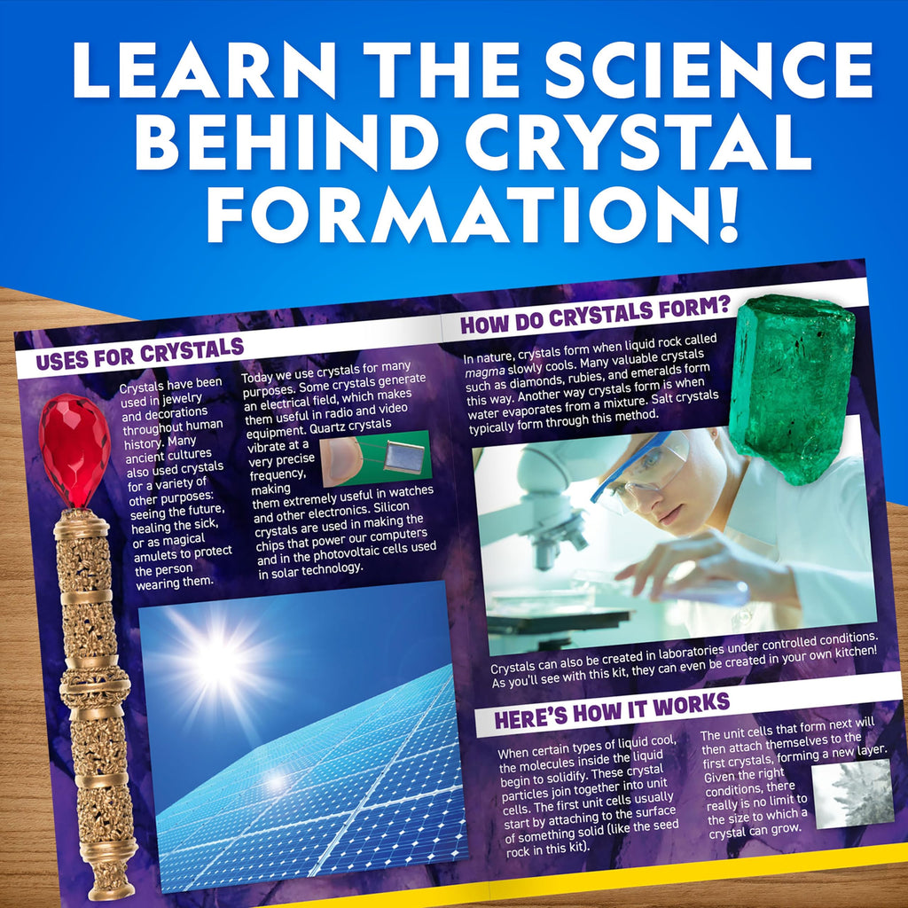 National Geographic Crystal Growing Kit with 5 Unique Activities