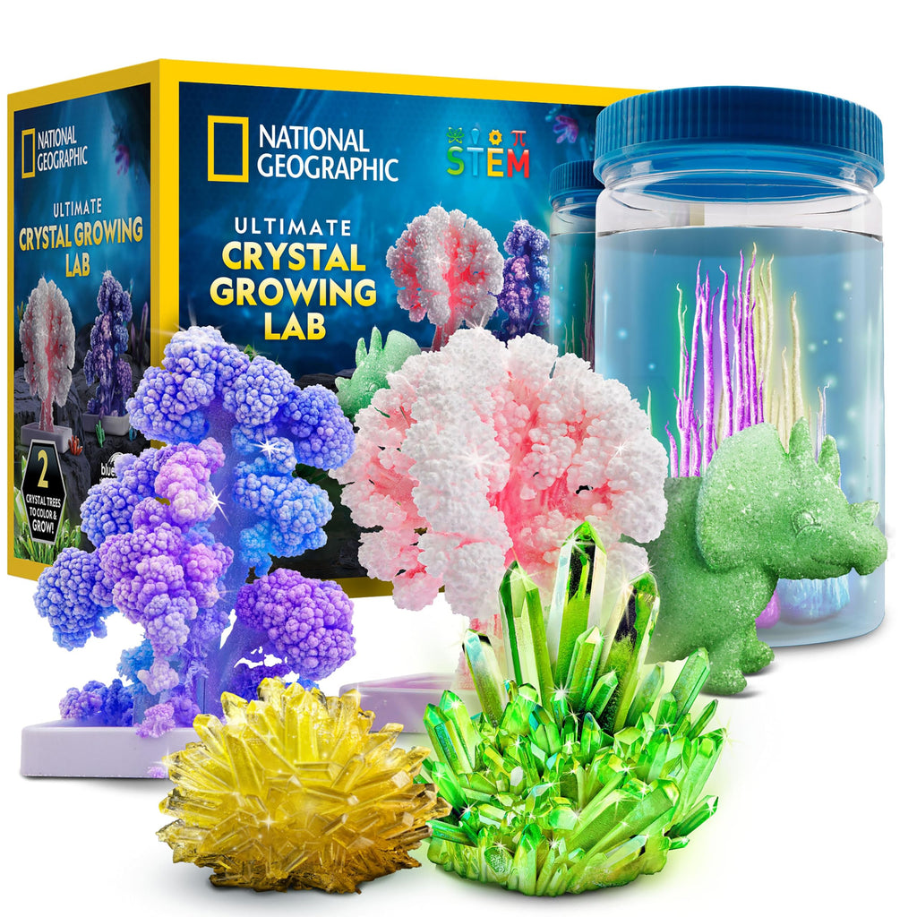 National Geographic Crystal Growing Kit with 5 Unique Activities